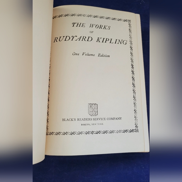 THE WORKS OF RUDYARD KIPLING All In One Vintage Book By Black's Reader Service - Picture 4 of 4